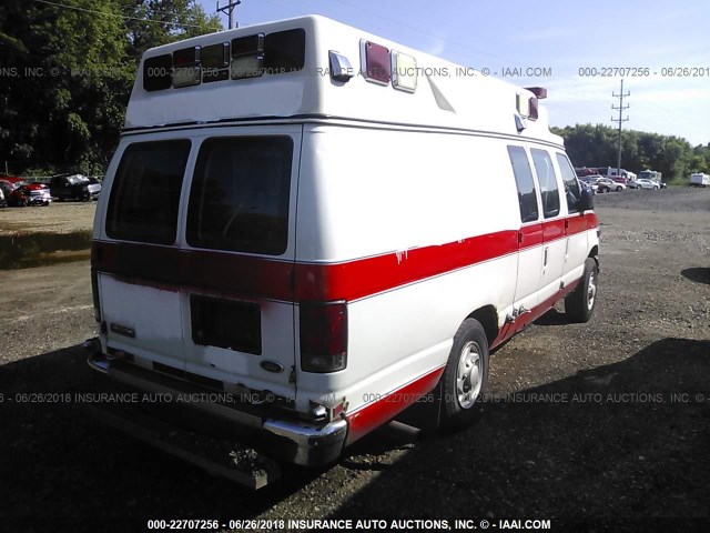 1FDSS34P96HB32885 - 2006 FORD ECONOLINE E350 SUPER DUTY VAN WHITE photo 4