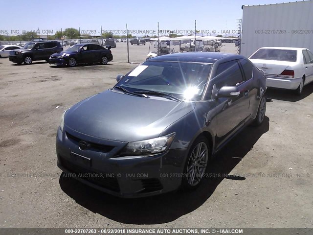JTKJF5C71C3039491 - 2012 TOYOTA SCION TC ნაცრისფერი ფოტო 2