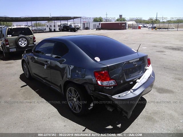 JTKJF5C71C3039491 - 2012 TOYOTA SCION TC ნაცრისფერი ფოტო 3