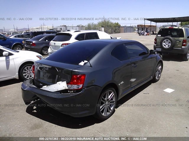 JTKJF5C71C3039491 - 2012 TOYOTA SCION TC ნაცრისფერი ფოტო 4