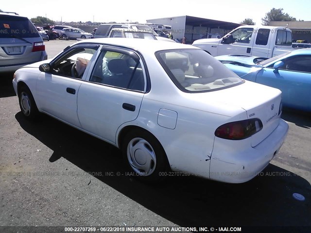 1NXBR12E8XZ139689 - 1999 TOYOTA COROLLA VE/CE/LE WHITE photo 3