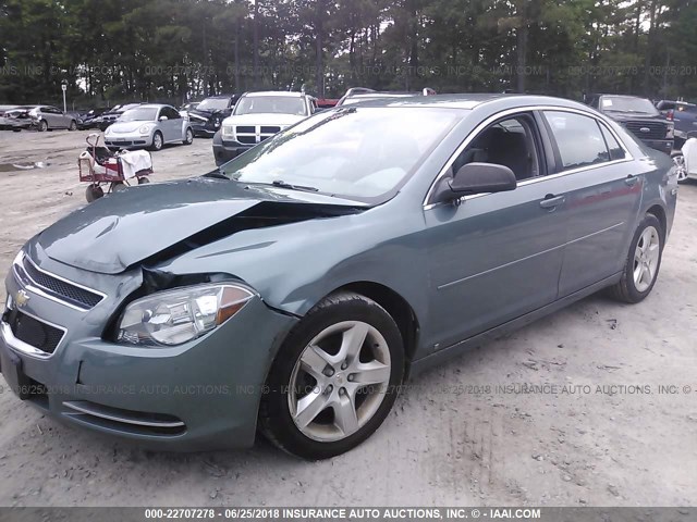 1G1ZG57B794139922 - 2009 CHEVROLET MALIBU LS ტალღისფერი ფოტო 2