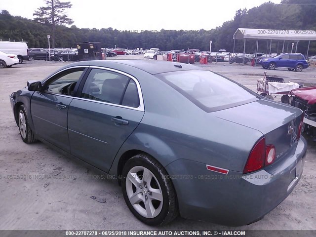 1G1ZG57B794139922 - 2009 CHEVROLET MALIBU LS ტალღისფერი ფოტო 3