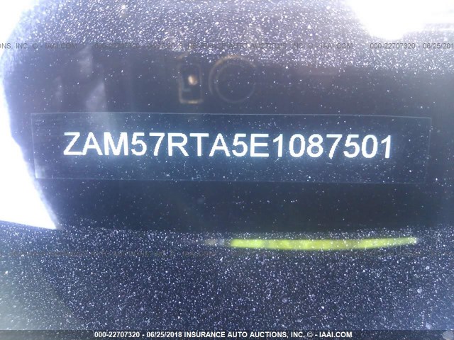 ZAM57RTA5E1087501 - 2014 MASERATI GHIBLI S/Q4 BLACK photo 9