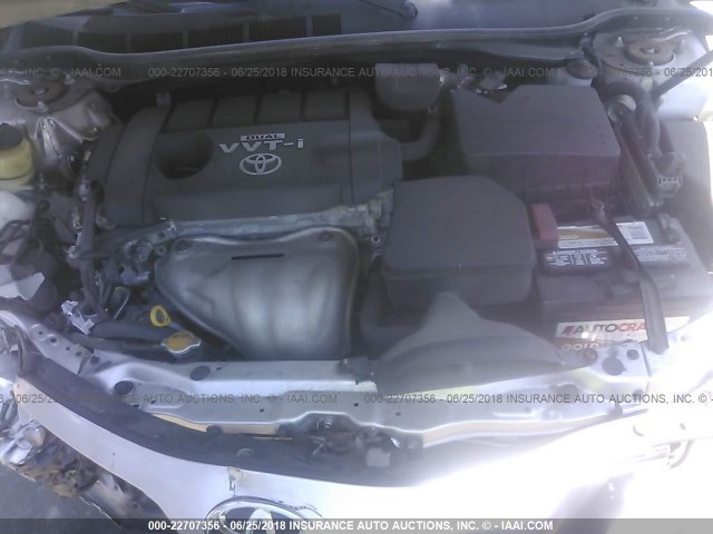 4T1BF3EK3AU501439 - 2010 TOYOTA CAMRY SE/LE/XLE 灰色 照片 10