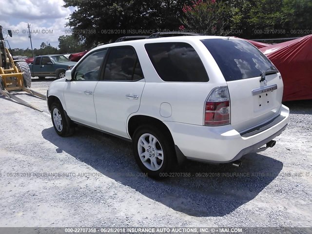 2HNYD18824H559844 - 2004 ACURA MDX TOURING WHITE photo 3