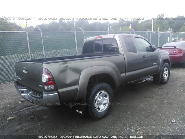 5TFUX4EN2BX006241 - 2011 TOYOTA TACOMA ACCESS CAB Қоңыр фото 4
