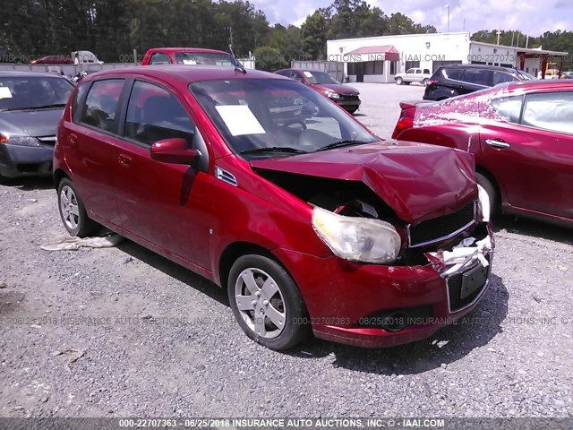 KL1TD66E39B309543 - 2009 CHEVROLET AVEO LS/LT 红色 照片 1