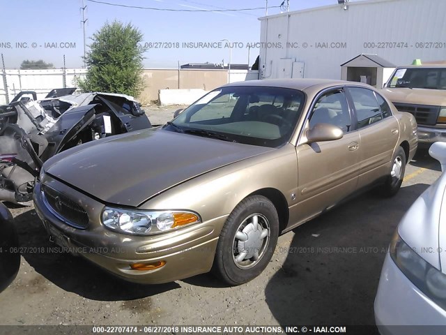 1G4HP54K7YU127626 - 2000 BUICK LESABRE CUSTOM GOLD photo 2