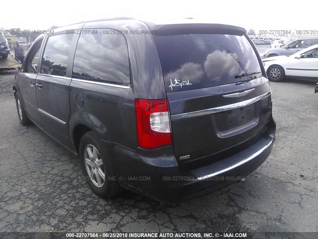2A4RR5DG5BR625207 - 2011 CHRYSLER TOWN & COUNTRY TOURING GRAY photo 3