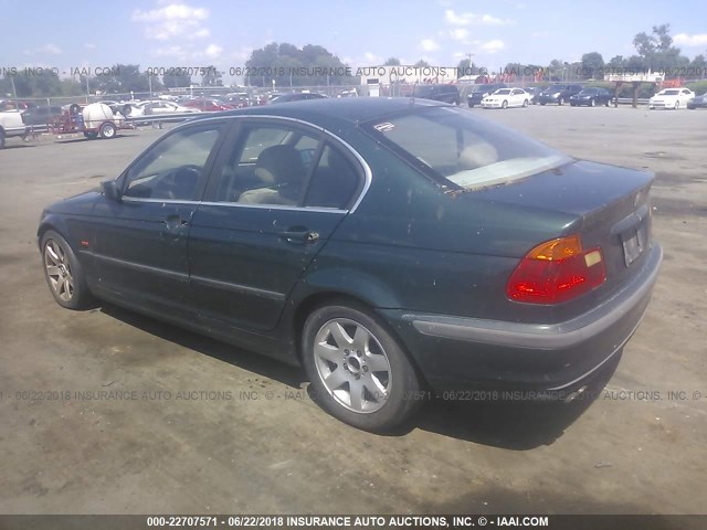 WBAAM5338XFR00256 - 1999 BMW 328 I AUTOMATIC GREEN photo 3
