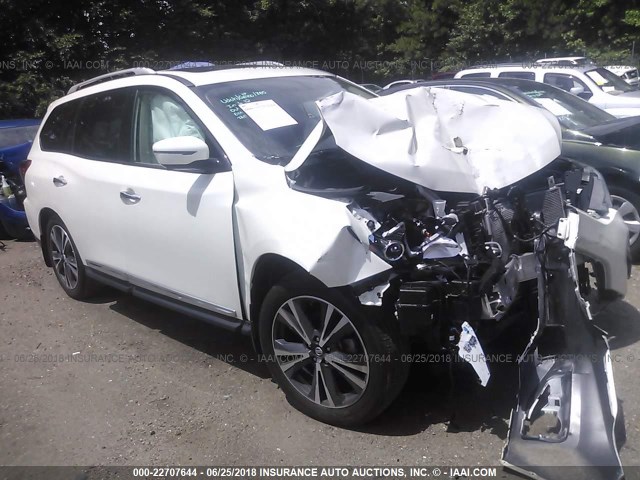 5N1DR2MM3HC645960 - 2017 NISSAN PATHFINDER S/SV/SL/PLATINUM 白色 照片 1