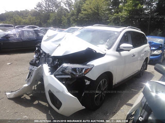 5N1DR2MM3HC645960 - 2017 NISSAN PATHFINDER S/SV/SL/PLATINUM 白色 照片 2
