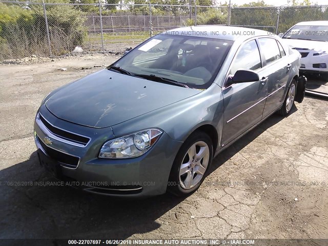 1G1ZG57B49F251873 - 2009 CHEVROLET MALIBU LS 绿色 照片 2