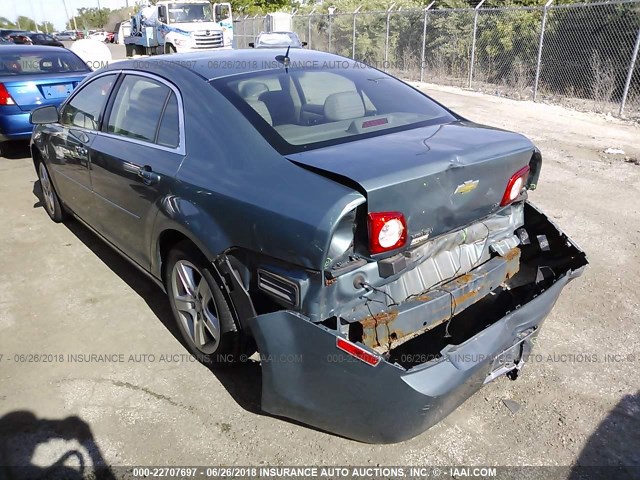 1G1ZG57B49F251873 - 2009 CHEVROLET MALIBU LS 绿色 照片 3
