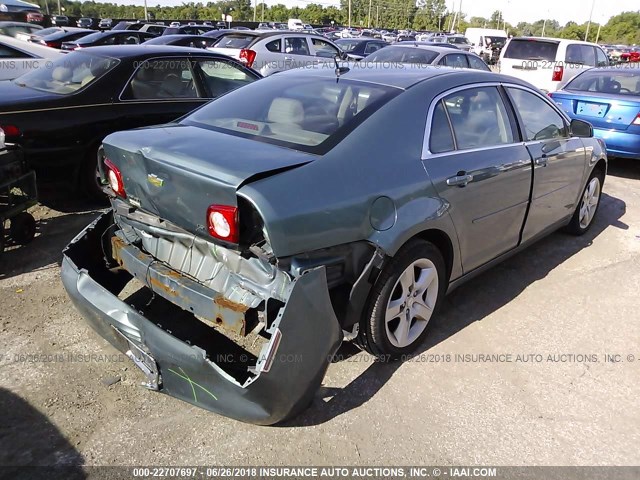 1G1ZG57B49F251873 - 2009 CHEVROLET MALIBU LS 绿色 照片 4