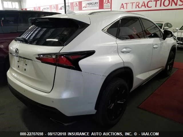 JTJYARBZ3H2050727 - 2017 LEXUS NX 200T/BASE/F SPORT WHITE photo 4