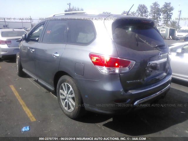 5N1AR2MN5GC669350 - 2016 NISSAN PATHFINDER S/SV/SL/PLATINUM 灰色 照片 3