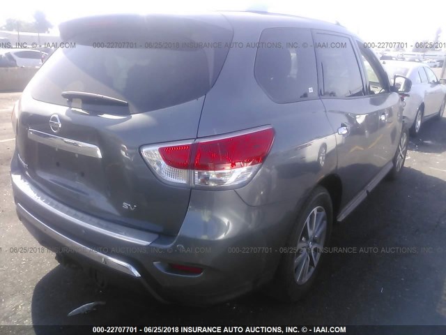 5N1AR2MN5GC669350 - 2016 NISSAN PATHFINDER S/SV/SL/PLATINUM 灰色 照片 4