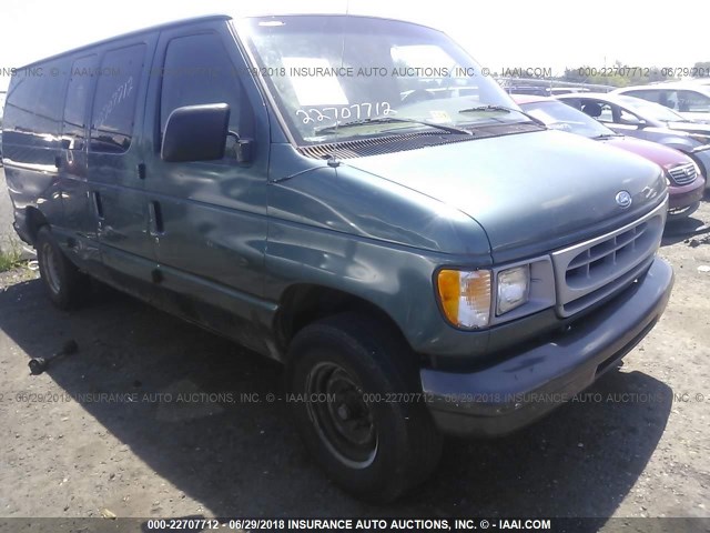 1FTFE2427VHA71465 - 1997 FORD ECONOLINE E250 VAN GREEN photo 1