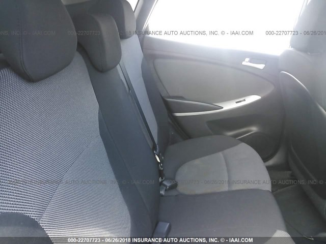 KMHCT5AE9CU053011 - 2012 HYUNDAI ACCENT GLS/GS BLUE photo 8