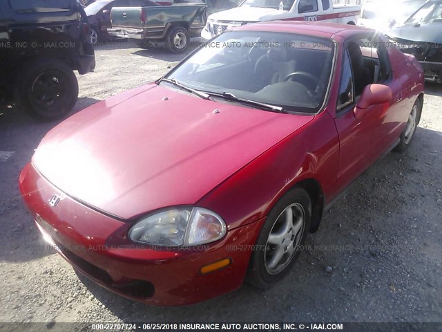 JHMEH6163VS002873 - 1997 HONDA CIVIC DEL SOL SI RED photo 2