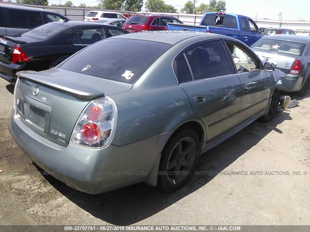 1N4BL11D95N429841 - 2005 NISSAN ALTIMA SE/SL/SE-R GREEN photo 4