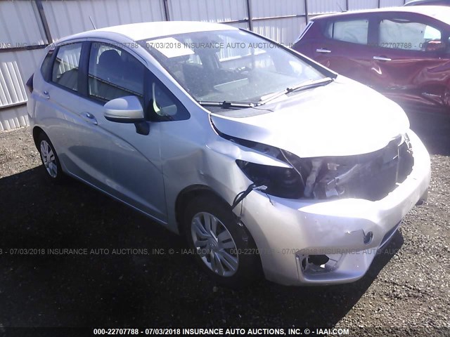 3HGGK5H50FM720637 - 2015 HONDA FIT LX SILVER photo 1