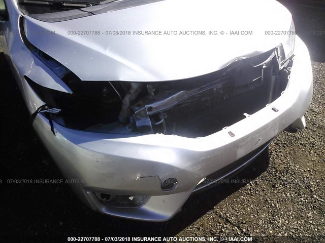 3HGGK5H50FM720637 - 2015 HONDA FIT LX SILVER photo 6