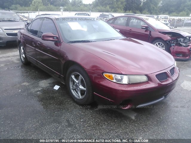 1G2WP52K22F216826 - 2002 PONTIAC GRAND PRIX GT BURGUNDY photo 1