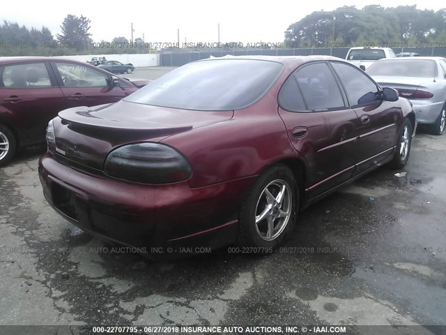 1G2WP52K22F216826 - 2002 PONTIAC GRAND PRIX GT BURGUNDY photo 4