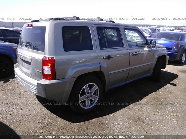 1J8FF48W37D291484 - 2007 JEEP PATRIOT LIMITED GOLD photo 4