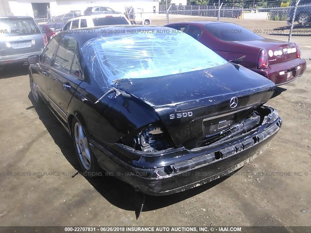 WDBNG75J5YA037562 - 2000 MERCEDES-BENZ S 500 BLACK photo 3