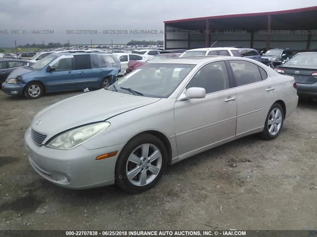 JTHBA30G855091547 - 2005 LEXUS ES 330 SILVER photo 2