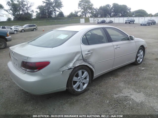 JTHBA30G855091547 - 2005 LEXUS ES 330 SILVER photo 4