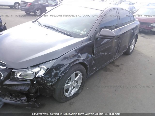 1G1PD5SB8F7283979 - 2015 CHEVROLET CRUZE LT GRAY photo 6