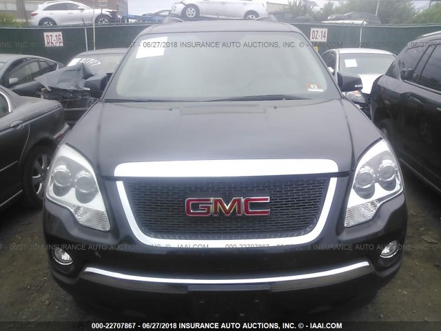 1GKLRMED9AJ125567 - 2010 GMC ACADIA SLT-1 BLACK photo 6