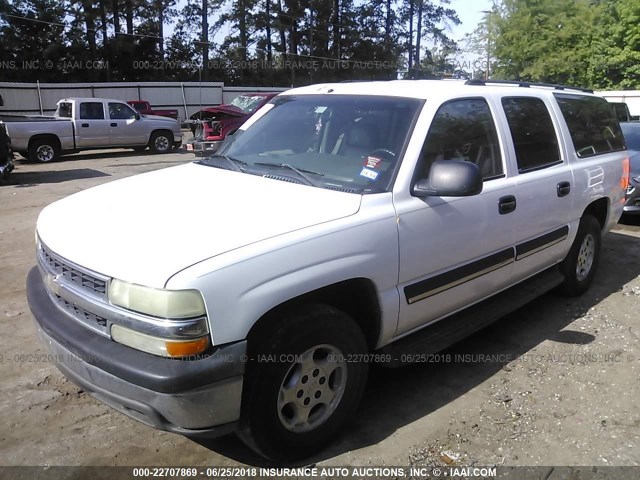 3GNEC16Z54G224852 - 2004 CHEVROLET SUBURBAN C1500 WHITE photo 2