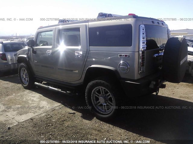 5GRGN23U93H107773 - 2003 HUMMER H2 TAN photo 3