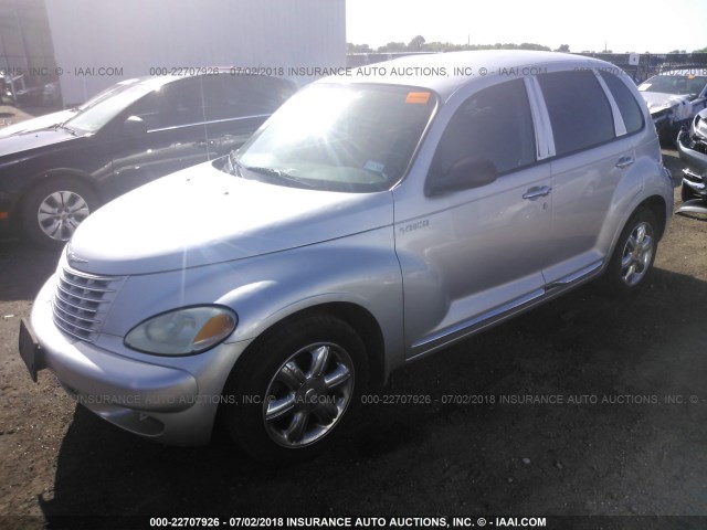 3C4FY58B04T242334 - 2004 CHRYSLER PT CRUISER TOURING SILVER photo 2