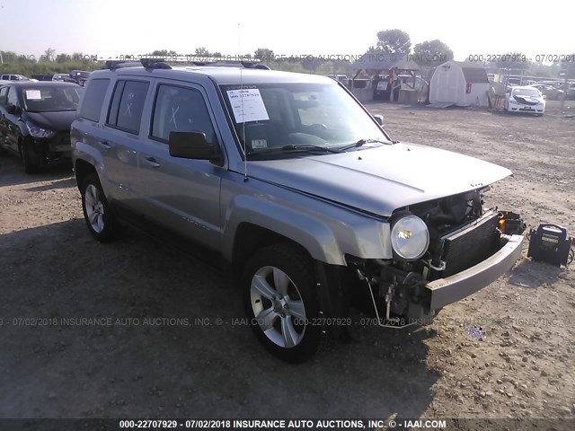 1C4NJRCBXED928533 - 2014 JEEP PATRIOT LIMITED SILVER photo 1