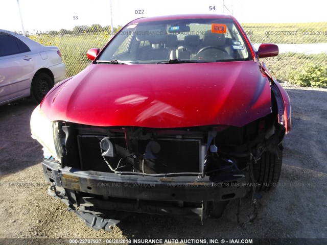 4T1BF3EK4AU501689 - 2010 TOYOTA CAMRY SE/LE/XLE RED photo 6