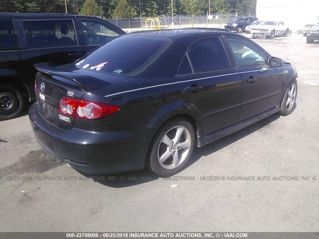 1YVFP80D135M02215 - 2003 MAZDA 6 S BLACK photo 4