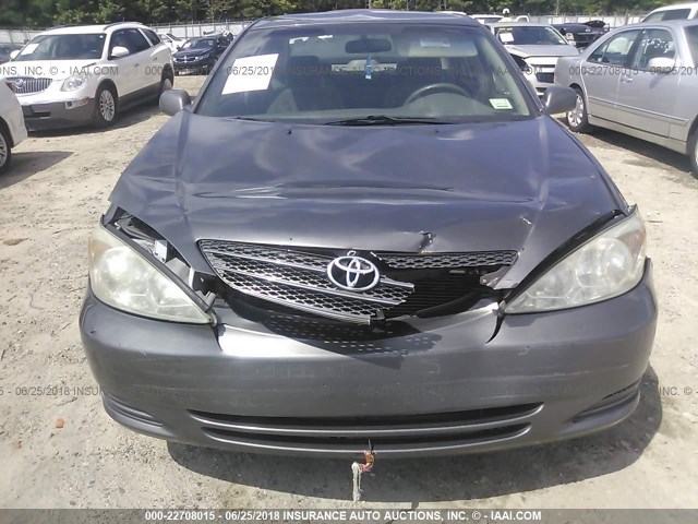 4T1BF32K73U547704 - 2003 TOYOTA CAMRY LE/XLE/SE ნაცრისფერი ფოტო 6