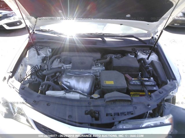 4T1BF1FK8EU313167 - 2014 TOYOTA CAMRY L/SE/LE/XLE 白色 照片 10
