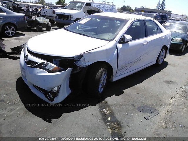 4T1BF1FK8EU313167 - 2014 TOYOTA CAMRY L/SE/LE/XLE 白色 照片 2