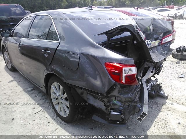 4T1BD1FK1DU088398 - 2013 TOYOTA CAMRY HYBRID/LE/XLE 灰色 照片 3