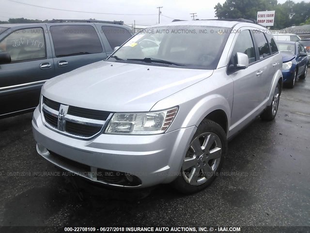 3D4PG5FVXAT180704 - 2010 DODGE JOURNEY SXT SILVER photo 2