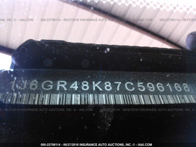 1J8GR48K87C596168 - 2007 JEEP GRAND CHEROKEE LAREDO/COLUMBIA/FREEDOM 黑色 照片 9