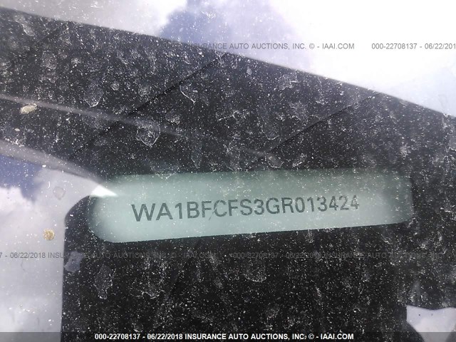 WA1BFCFS3GR013424 - 2016 AUDI Q3 PREMIUM PLUS BLACK photo 9